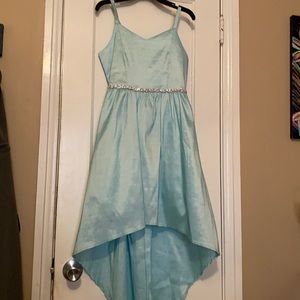 Rare Editions / teal - sea foam - light blue - Girls formal dress